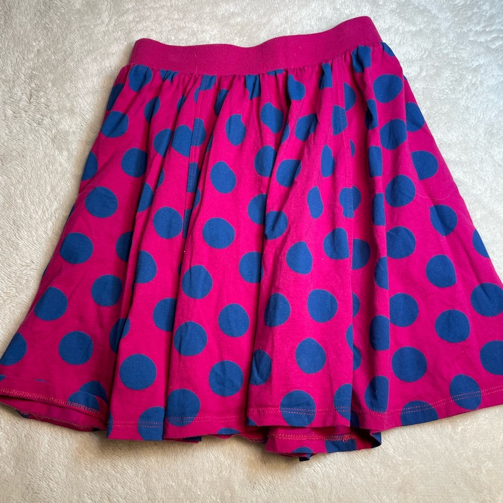Polka Dot Skirt in Pink and Blue